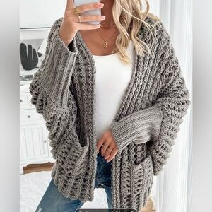 Cozy Gray Knit Sweater